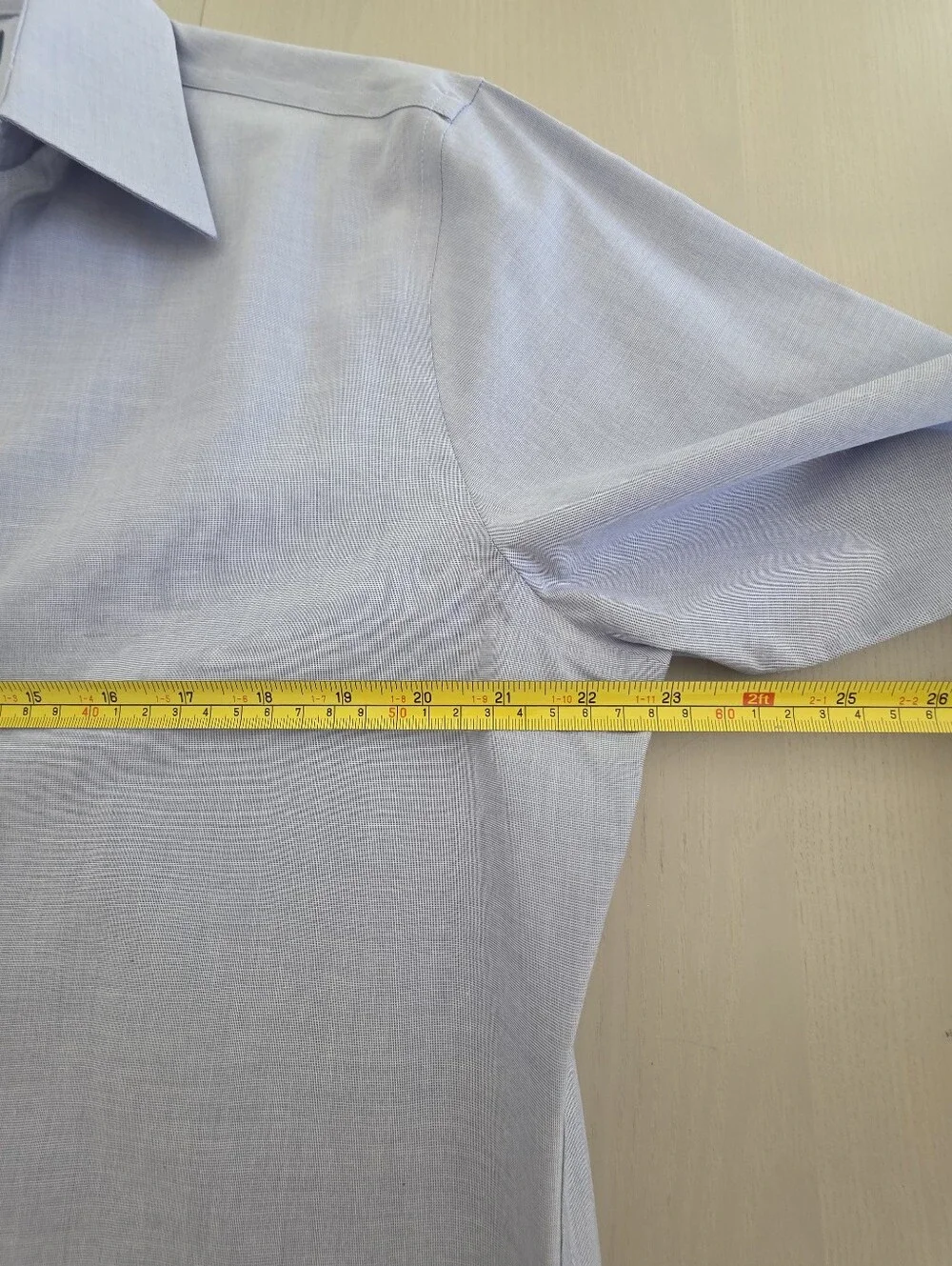 J CREW Men's Tall Bowery point-collar stretch cotton shirt in Blue Size LT $98